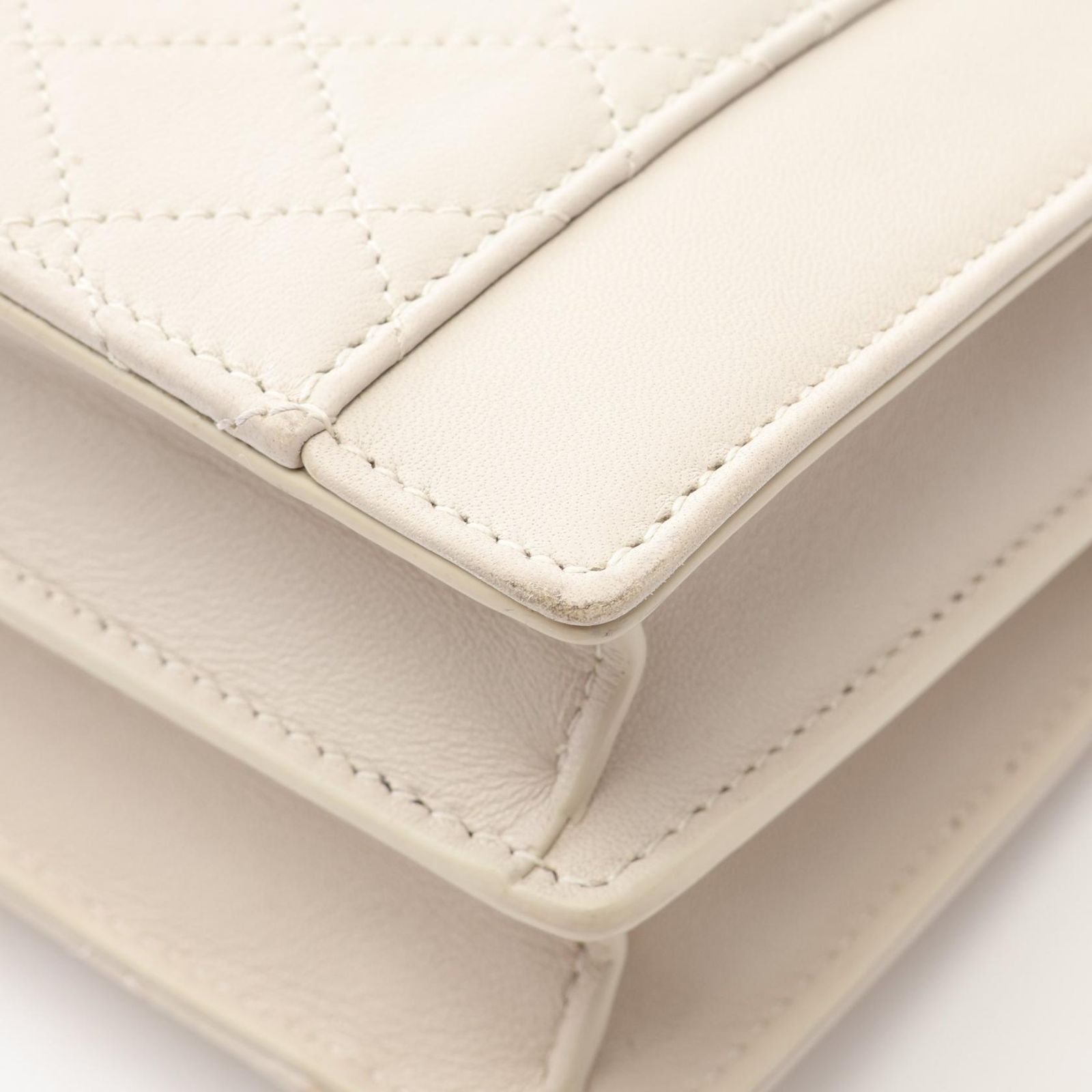 Saint Laurent Paris Shoulder Bag Satchel Gabi Ivory Leather — view 9