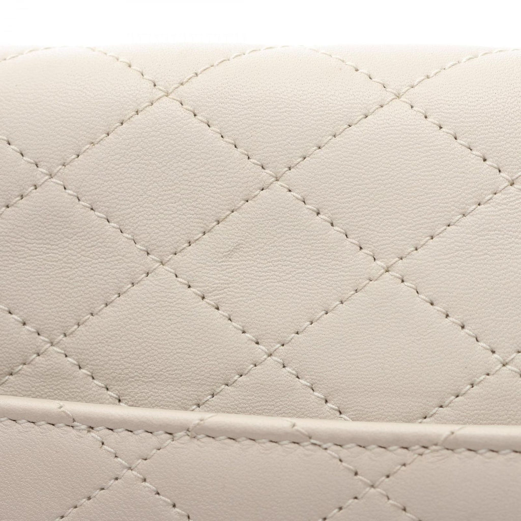 Saint Laurent Paris Shoulder Bag Satchel Gabi Ivory Leather — view 6