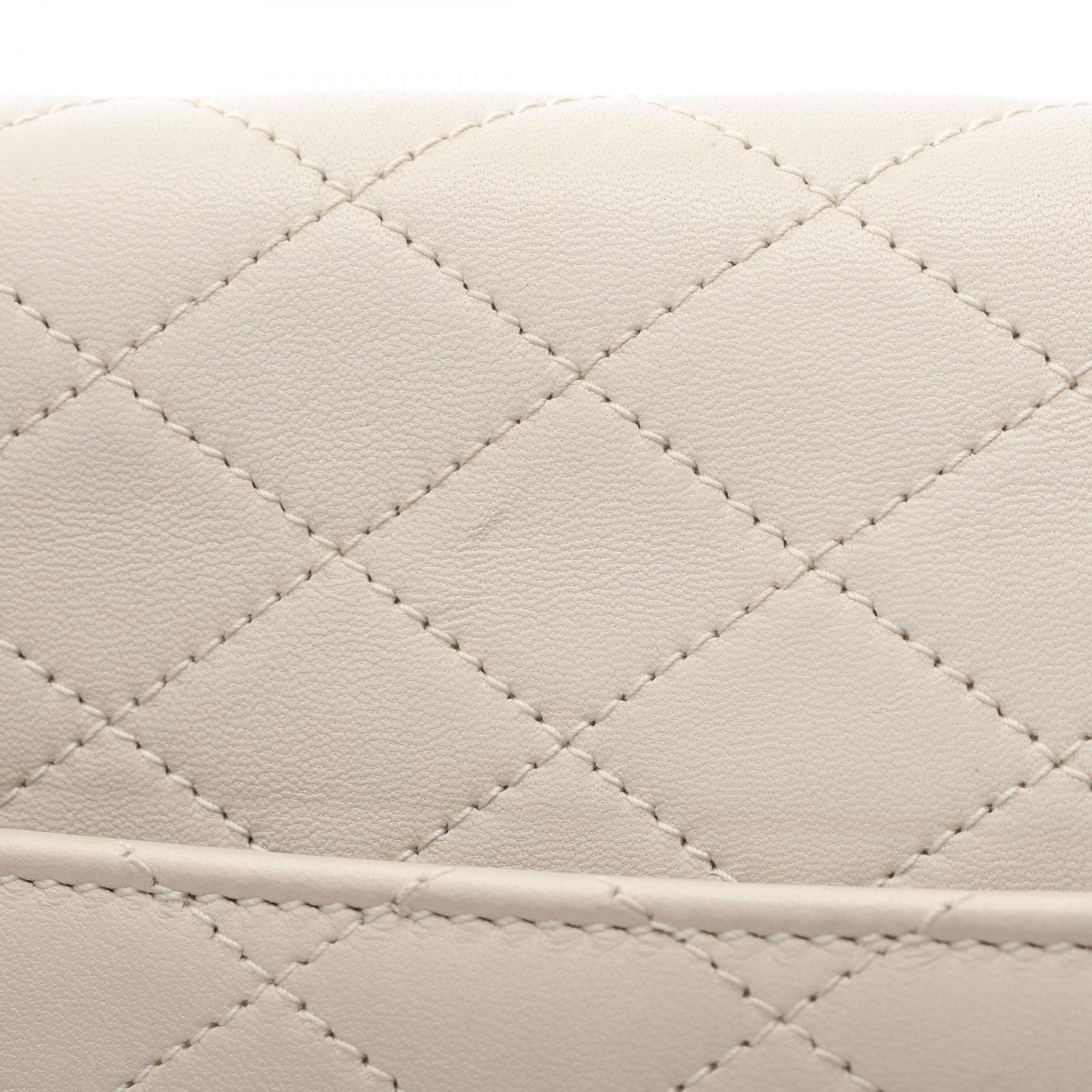 Saint Laurent Paris Shoulder Bag Satchel Gabi Ivory Leather — view 6