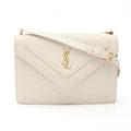 Saint Laurent Paris Shoulder Bag Satchel Gabi Ivory Leather