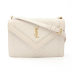 Saint Laurent Paris Shoulder Bag Satchel Gabi Ivory Leather