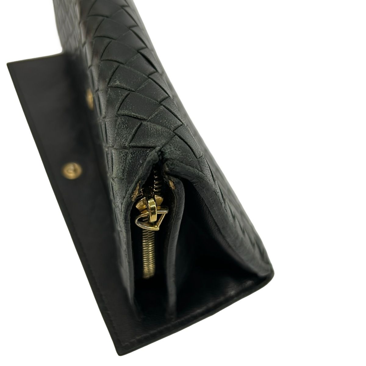 Bottega Veneta Wallet Intrecciato Black Leather — view 8