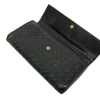 Bottega Veneta Wallet Intrecciato Black Leather — view 3