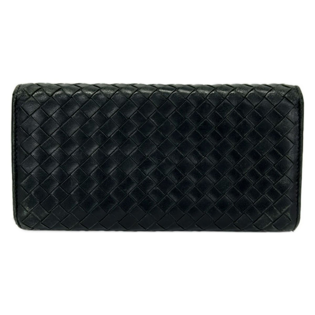 Bottega Veneta Wallet Intrecciato Black Leather — view 2