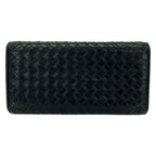 Bottega Veneta Wallet Intrecciato Black Leather — view 2