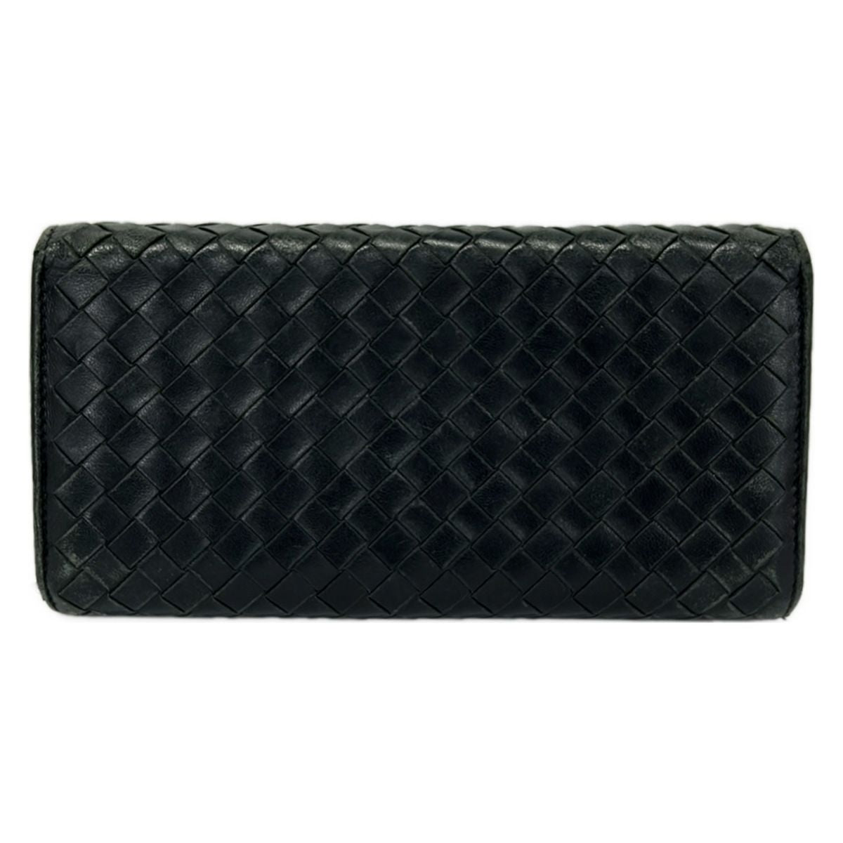 Bottega Veneta Wallet Intrecciato Black Leather — view 2