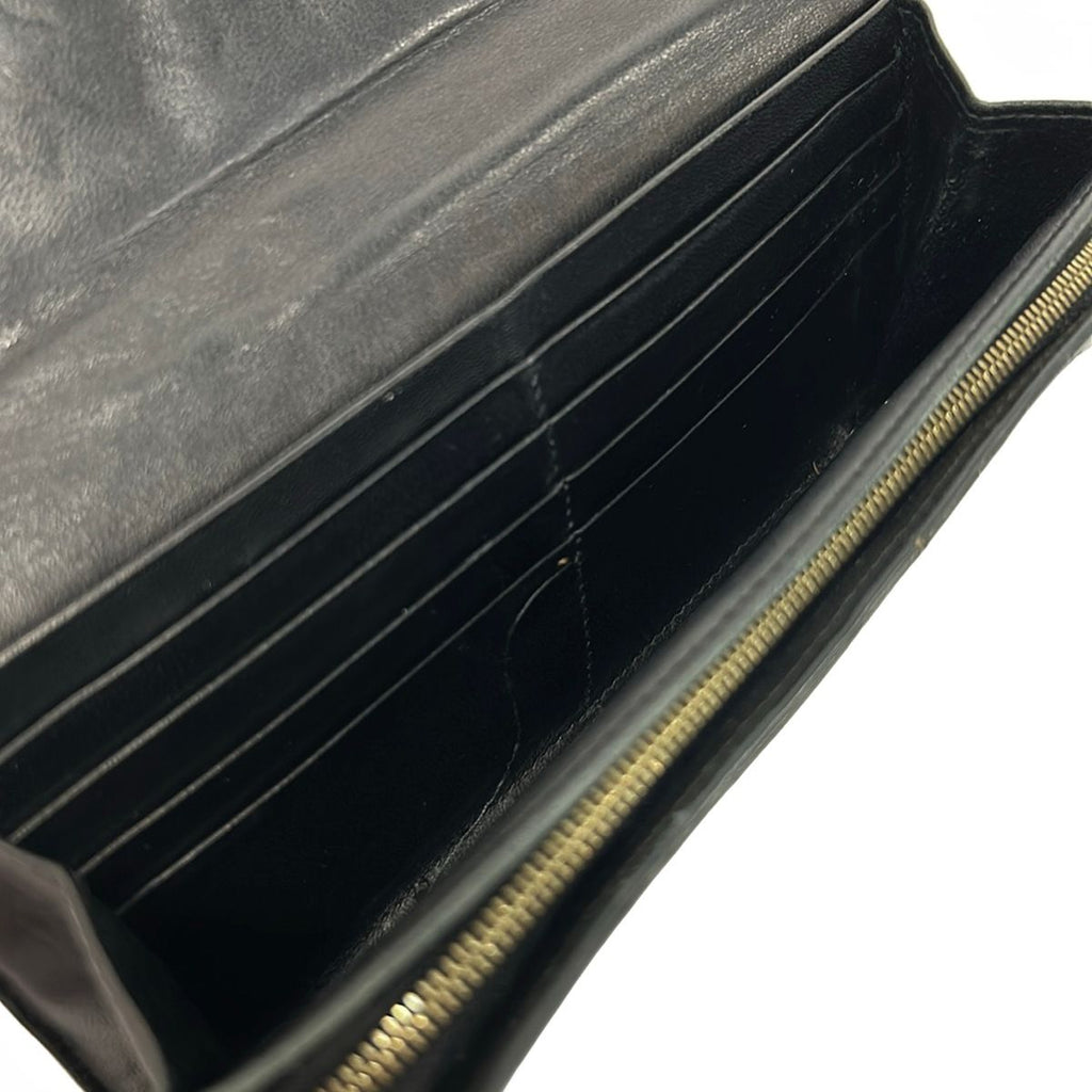 Bottega Veneta Wallet Intrecciato Black Leather — view 4