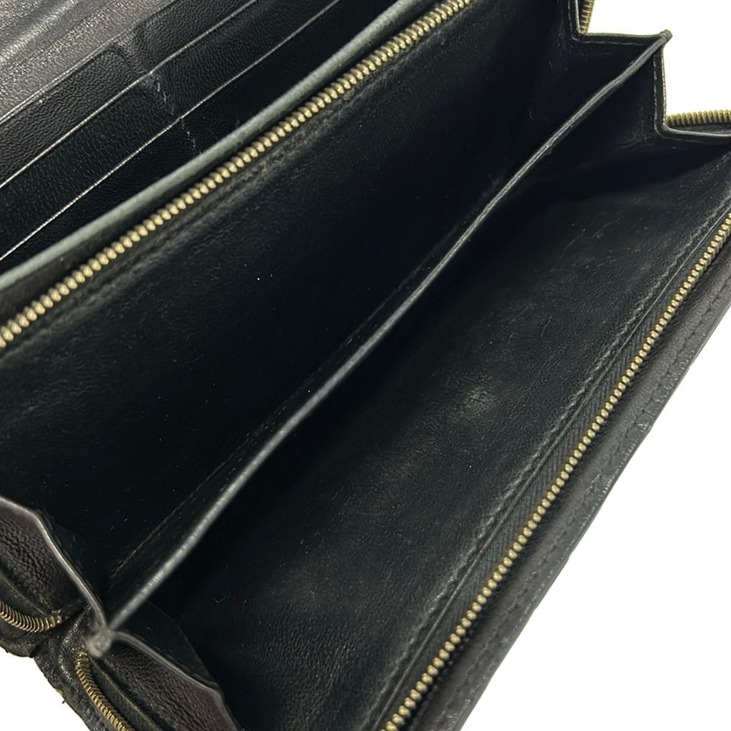 Bottega Veneta Wallet Intrecciato Black Leather — view 5