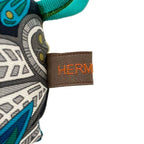 Hermes Key Holder Petit Ash Black Green Multi Silk — view 3