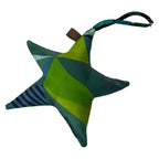 Hermes Key Holder Petit Ash Light Green Multi Star Silk