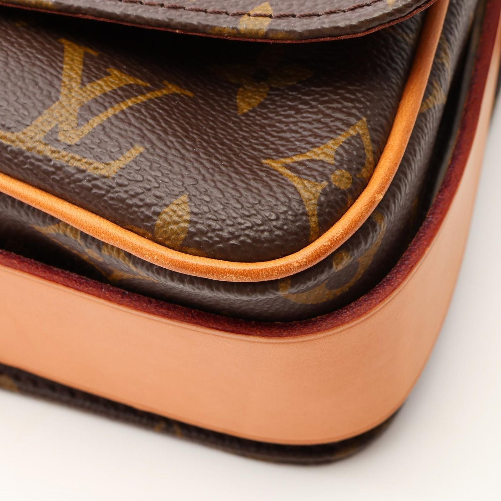 Louis Vuitton Shoulder Bag Cart Ciel GM Monogram Canvas Leather — view 7