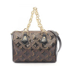 Louis Vuitton Handbag Speedy Bandouliere 20 Monogram Sequin 2-Way Canvas Leather