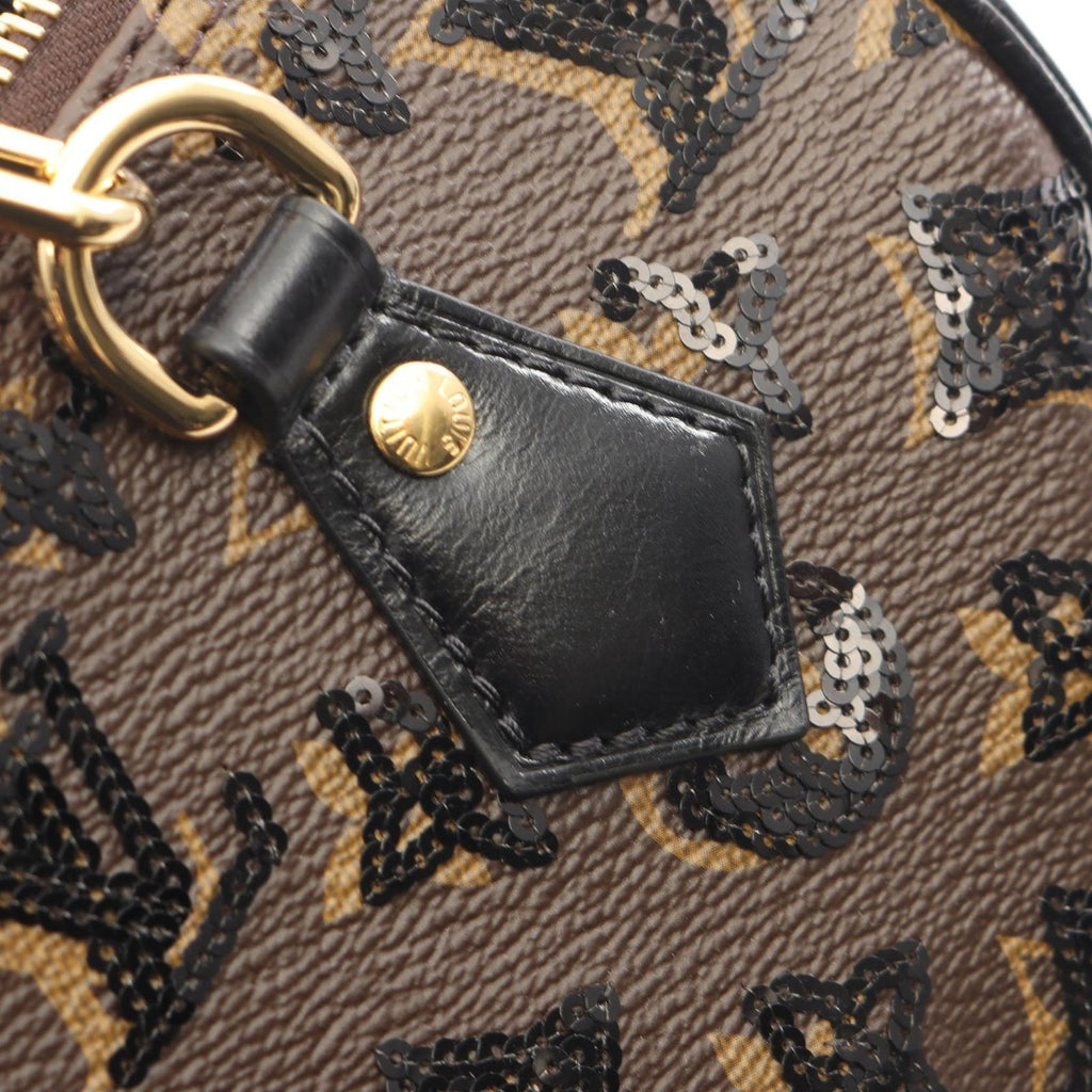 Louis Vuitton Handbag Speedy Bandouliere 20 Monogram Sequin 2-Way Canvas Leather — view 8