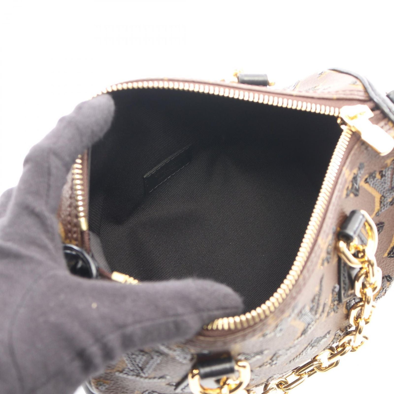 Louis Vuitton Handbag Speedy Bandouliere 20 Monogram Sequin 2-Way Canvas Leather — view 3