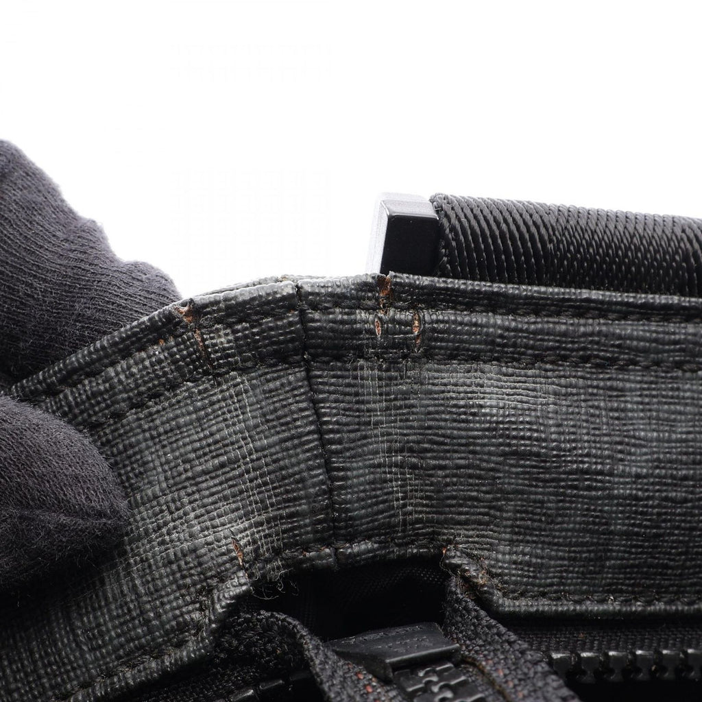 Gucci Shoulder Bag GG Supreme Black Canvas Leather — view 8