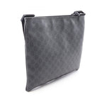 Gucci Shoulder Bag GG Supreme Black Canvas Leather — view 2