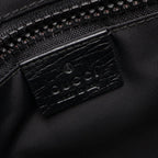 Gucci Shoulder Bag GG Supreme Black Canvas Leather — view 4