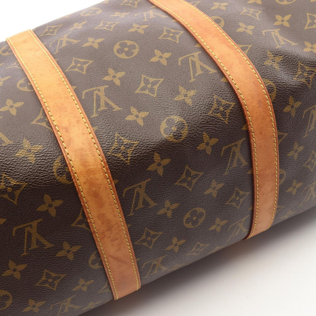 Louis Vuitton Boston Bag Keepall Bandouliere 50 Monogram 2-Way Canvas Leather — view 9