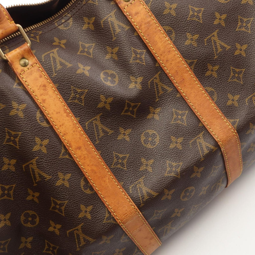 Louis Vuitton Boston Bag Keepall Bandouliere 50 Monogram 2-Way Canvas Leather — view 8