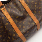 Louis Vuitton Boston Bag Keepall Bandouliere 50 Monogram 2-Way Canvas Leather — view 8