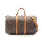 Louis Vuitton Boston Bag Keepall Bandouliere 50 Monogram 2-Way Canvas Leather