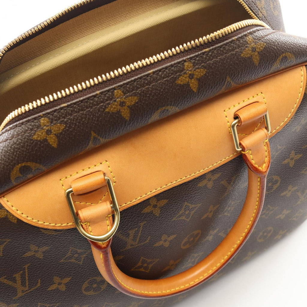 Louis Vuitton Handbag Deauville Bowling Vanity Monogram Canvas Leather — view 7