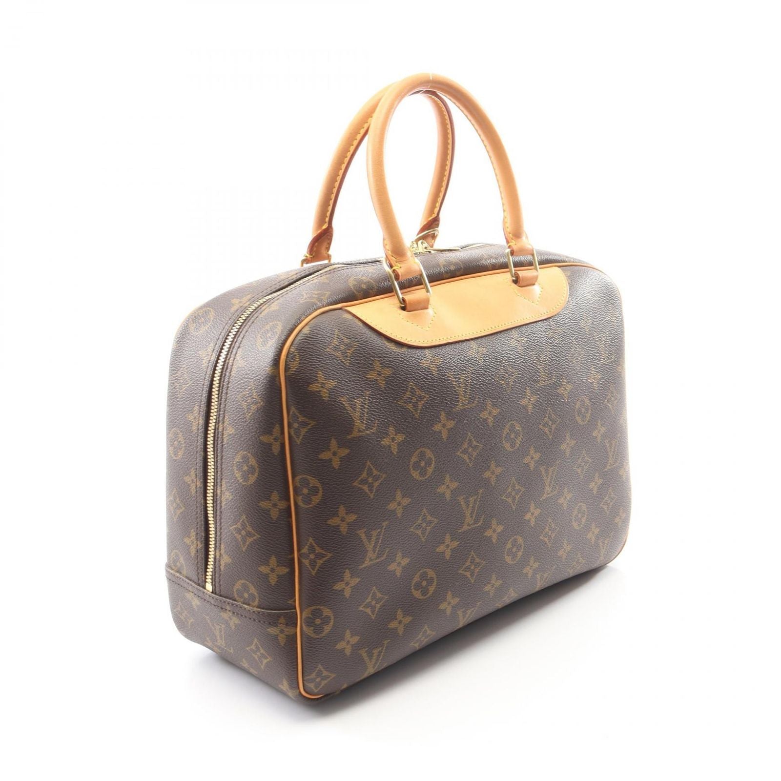 Louis Vuitton Handbag Deauville Bowling Vanity Monogram Canvas Leather — view 2