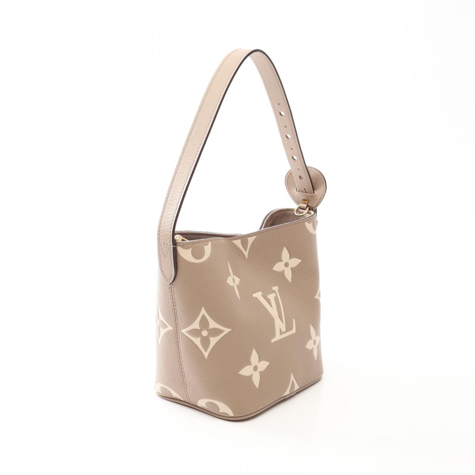 Louis Vuitton Handbag BB Bicolor Monogram Empreinte Tourterelle Cream 2-Way — view 2