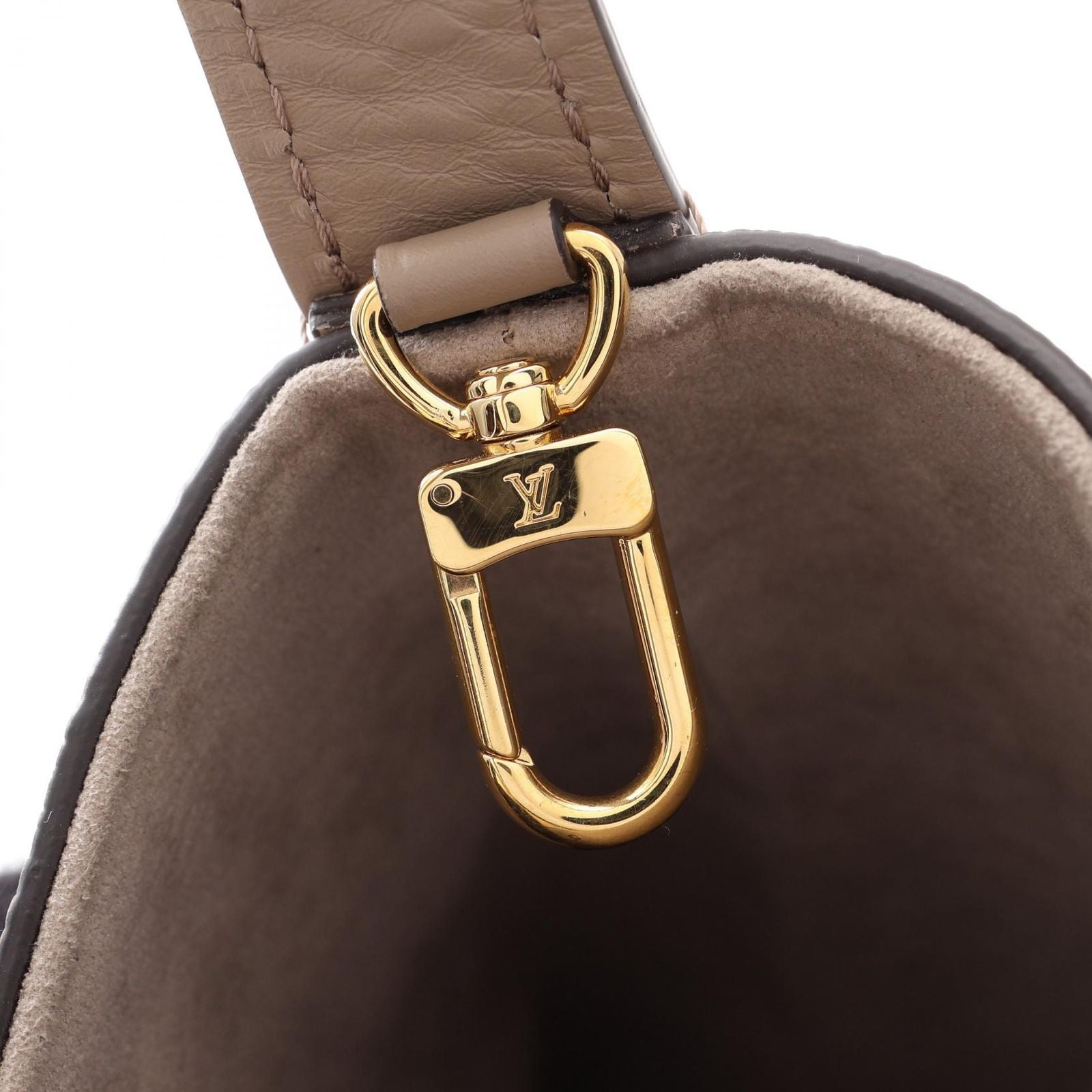 Louis Vuitton Handbag BB Bicolor Monogram Empreinte Tourterelle Cream 2-Way — view 9