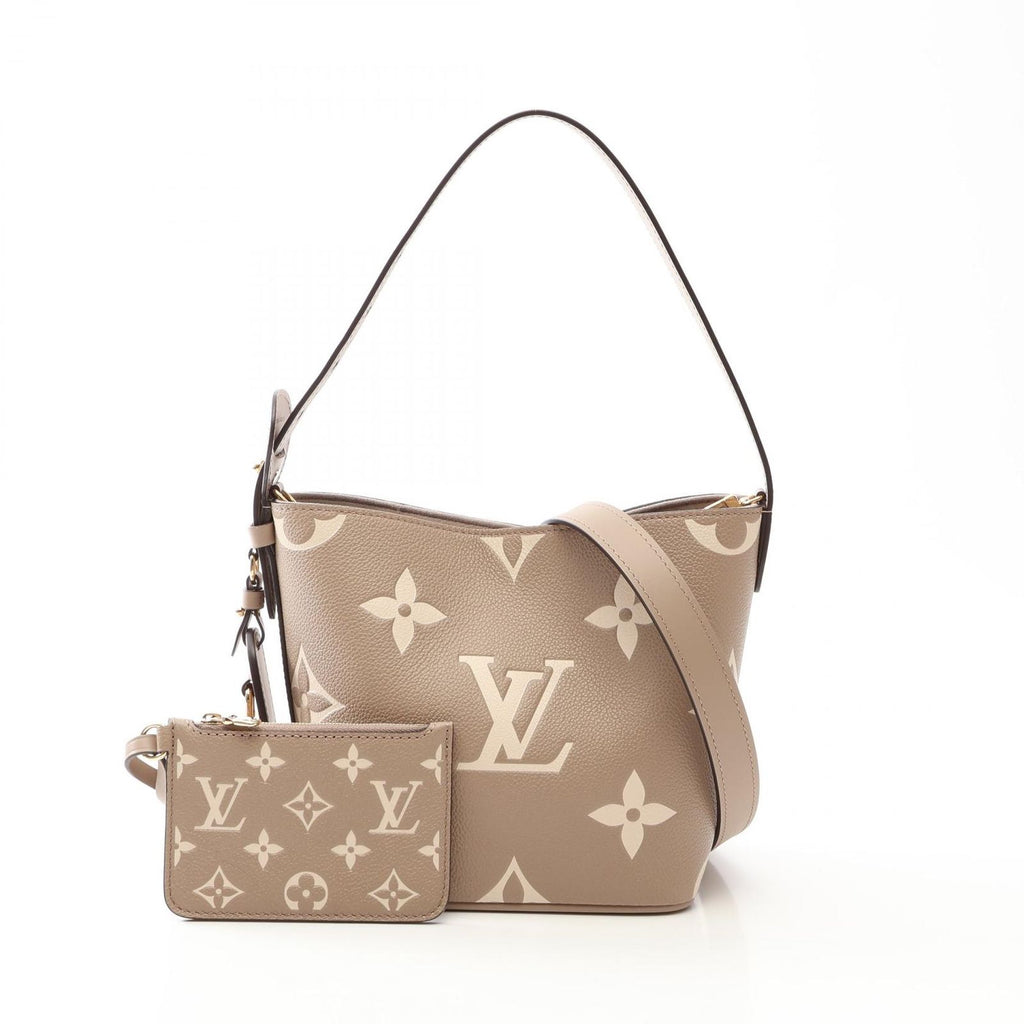 Louis Vuitton Handbag BB Bicolor Monogram Empreinte Tourterelle Cream 2-Way