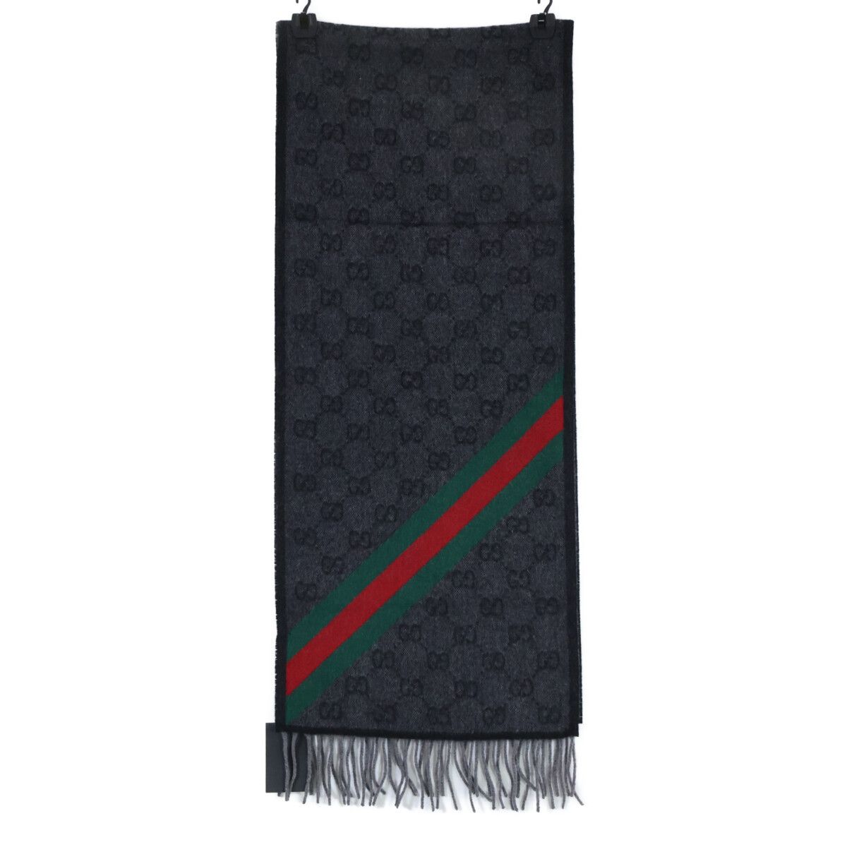 Gucci GG Pattern Sherry Line Wool Fringe — view 2