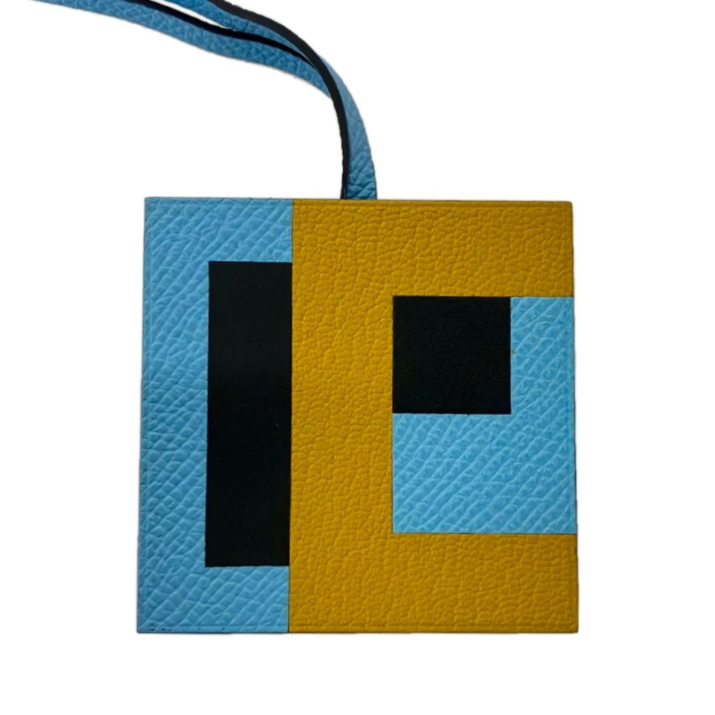 Hermes Key Holder Retro Carre Celeste Blue Obscule Ambre — view 4