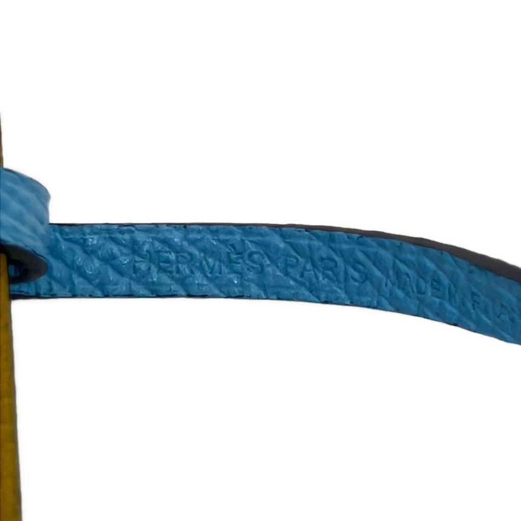 Hermes Key Holder Retro Carre Celeste Blue Obscule Ambre — view 3