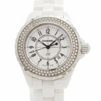 Chanel Diamond Bezel White Dial Watch