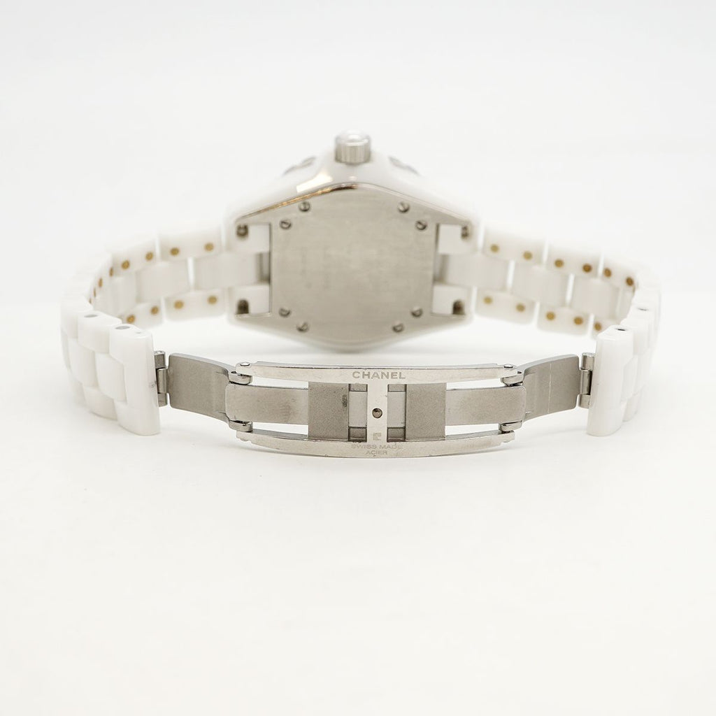 Chanel Diamond Bezel White Dial Watch — view 4