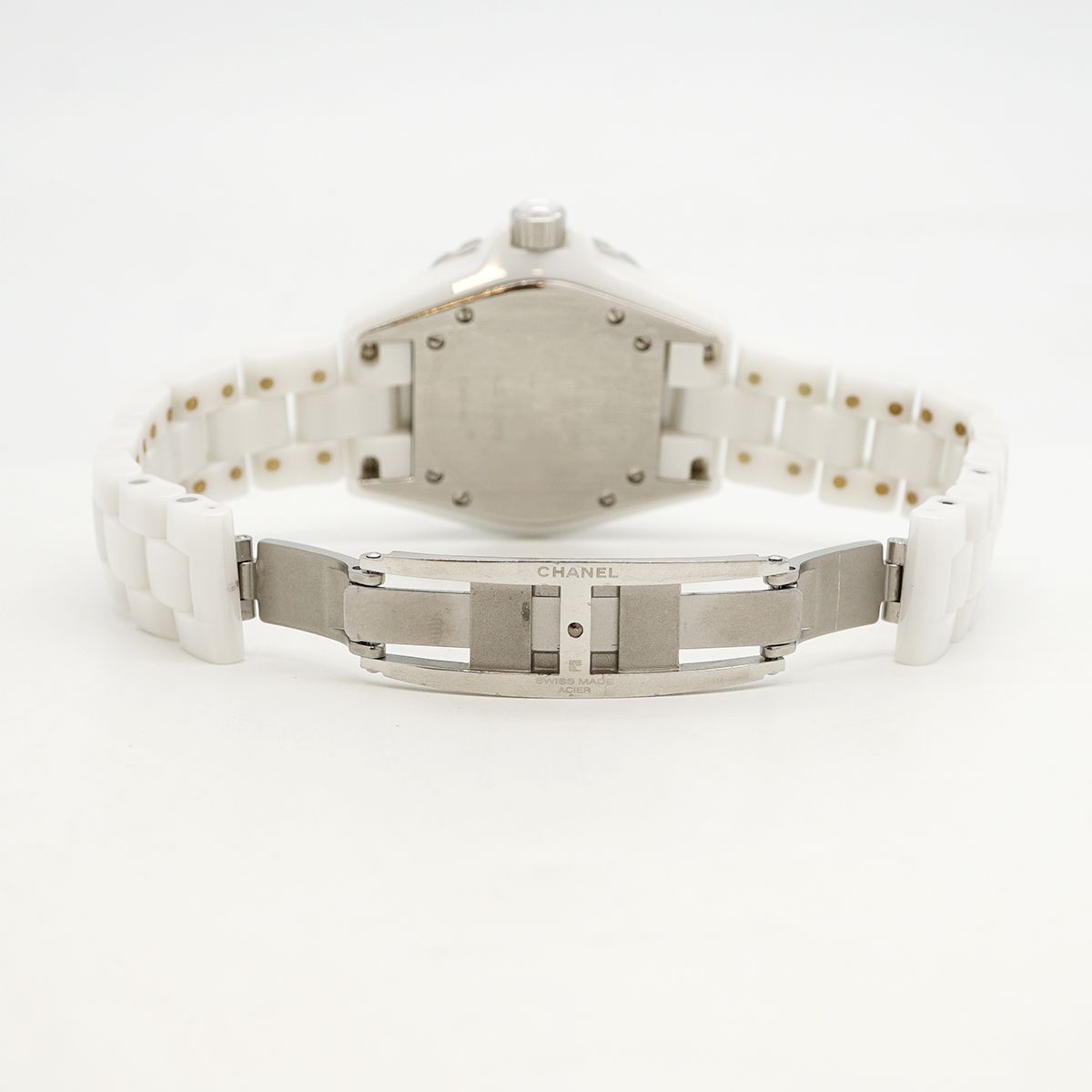 Chanel Diamond Bezel White Dial Watch — view 4
