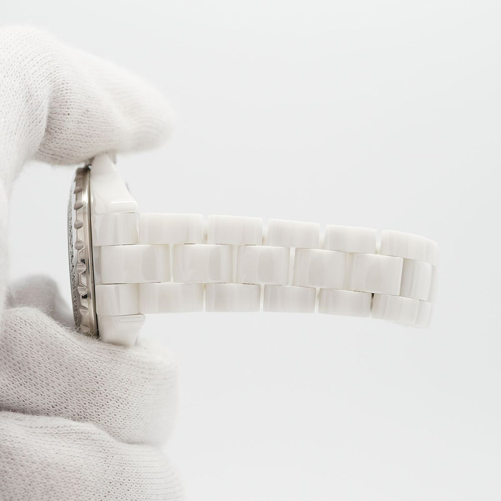 Chanel Diamond Bezel White Dial Watch — view 6