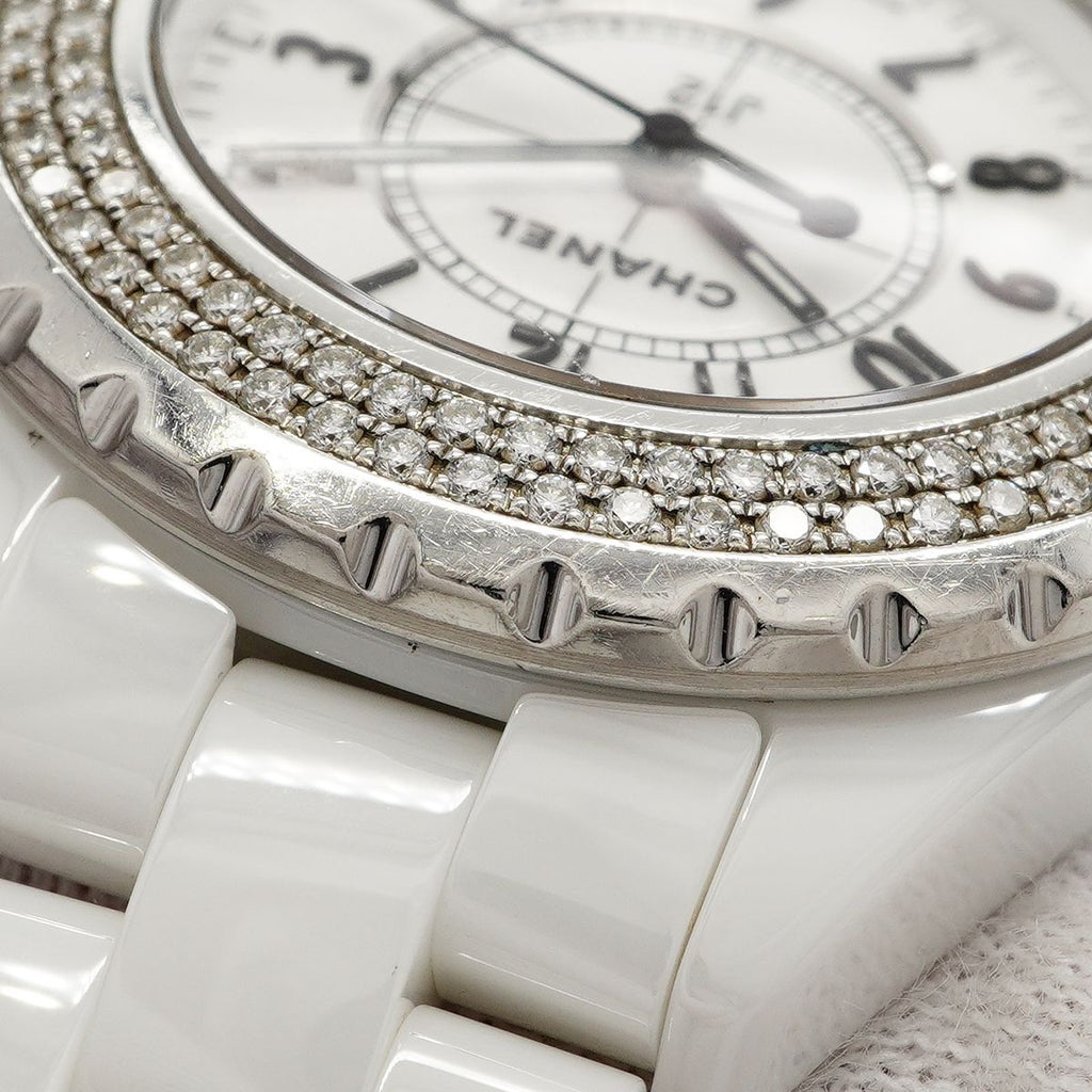 Chanel Diamond Bezel White Dial Watch — view 7