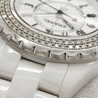 Chanel Diamond Bezel White Dial Watch — view 7