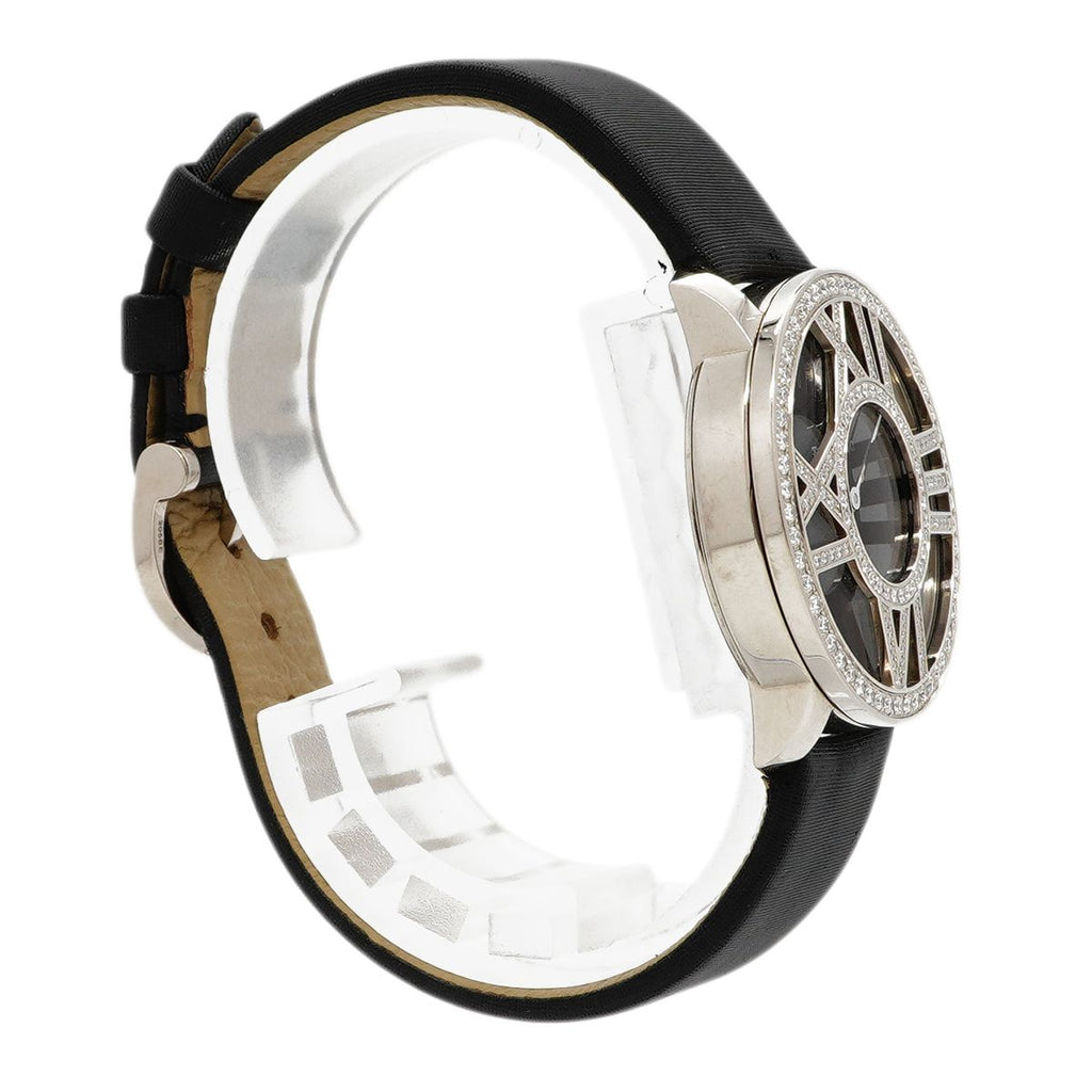 Tiffany & Co Atlas Cocktail Round WG Diamond Black Dial Watch — view 3