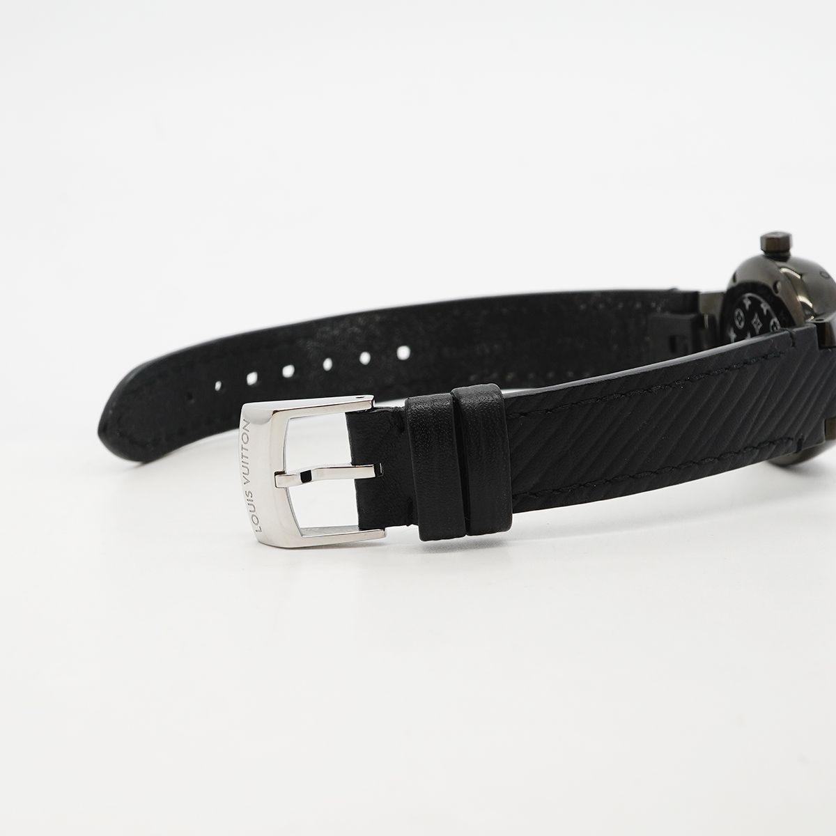 Louis Vuitton Tambourouall Black PM Diamond Dial Watch — view 4
