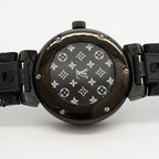 Louis Vuitton Tambourouall Black PM Diamond Dial Watch — view 5