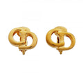 Dior Earrings CD Logo Gold Plated