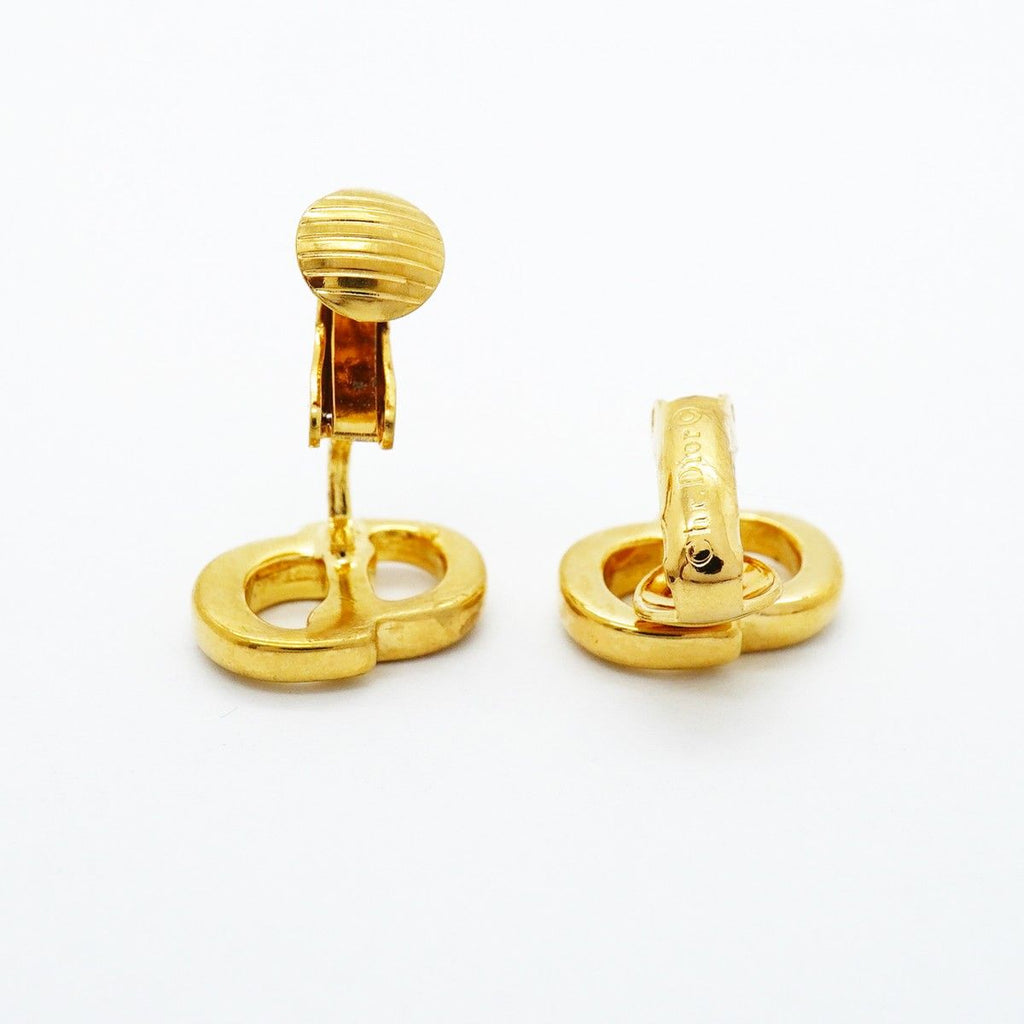Dior Earrings CD Logo Gold Plated — view 3