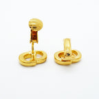 Dior Earrings CD Logo Gold Plated — view 3