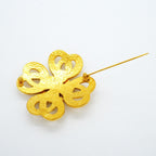 Chanel Brooch Vintage CC Logo Gold Plated — view 6