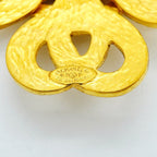 Chanel Brooch Vintage CC Logo Gold Plated — view 4