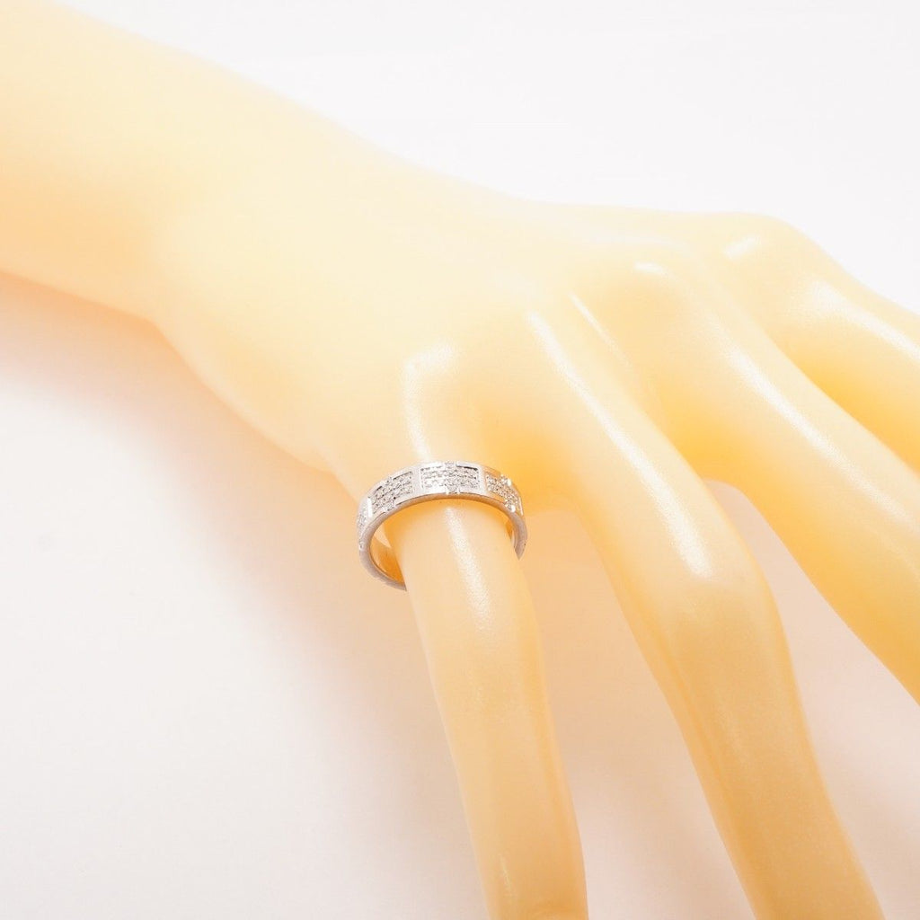 Hermes Ring Kilim 18k White Gold Diamond — view 7