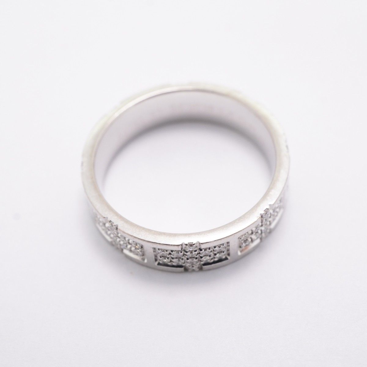 Hermes Ring Kilim 18k White Gold Diamond — view 3