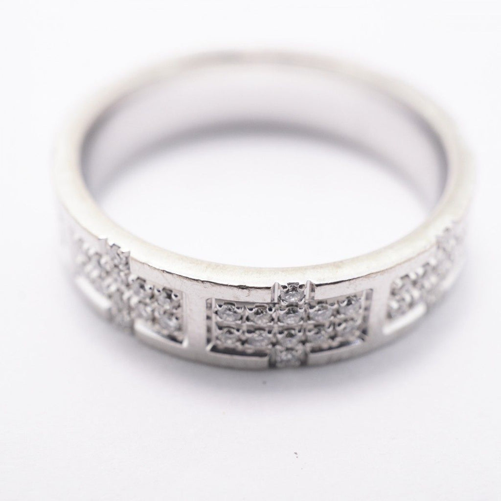 Hermes Ring Kilim 18k White Gold Diamond — view 9
